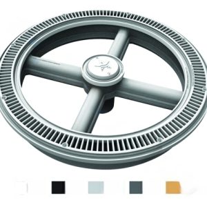 FC101 20" WHITE FULL CIRCLE, SUCTION COVER W/ 1-PORT SUMP