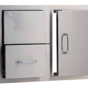25876, 30"SS ACCESS DOOR/DRAWER COMBO