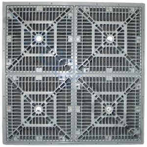 25508-180-000L 18" SQ" WHITE, VGB GRATE & FRAME