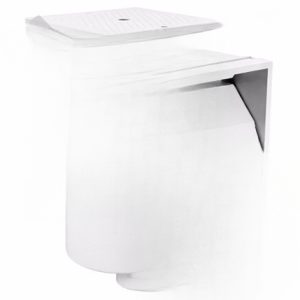 SP10841 1.5" FPT WHITE, IG VINYL/FG SKIMMER W/ SQ CVR